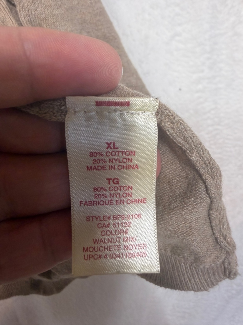 BUM Equipment Sweater Womens Size XL Beige Cabincore Knit Lightweight Capsule - Picture 4 of 8